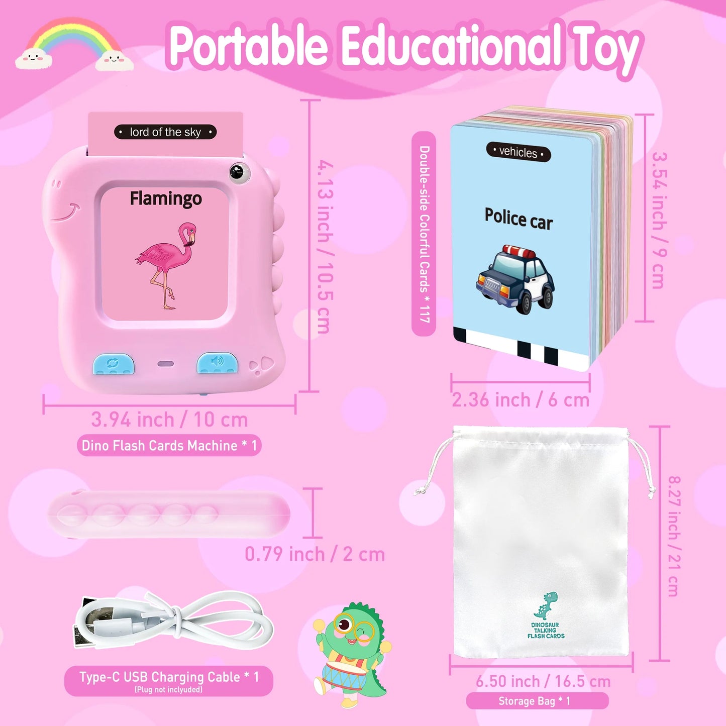 Talking Flash Cards Educational Toys, Preschool Interactive Learning Toys, 1 Pack