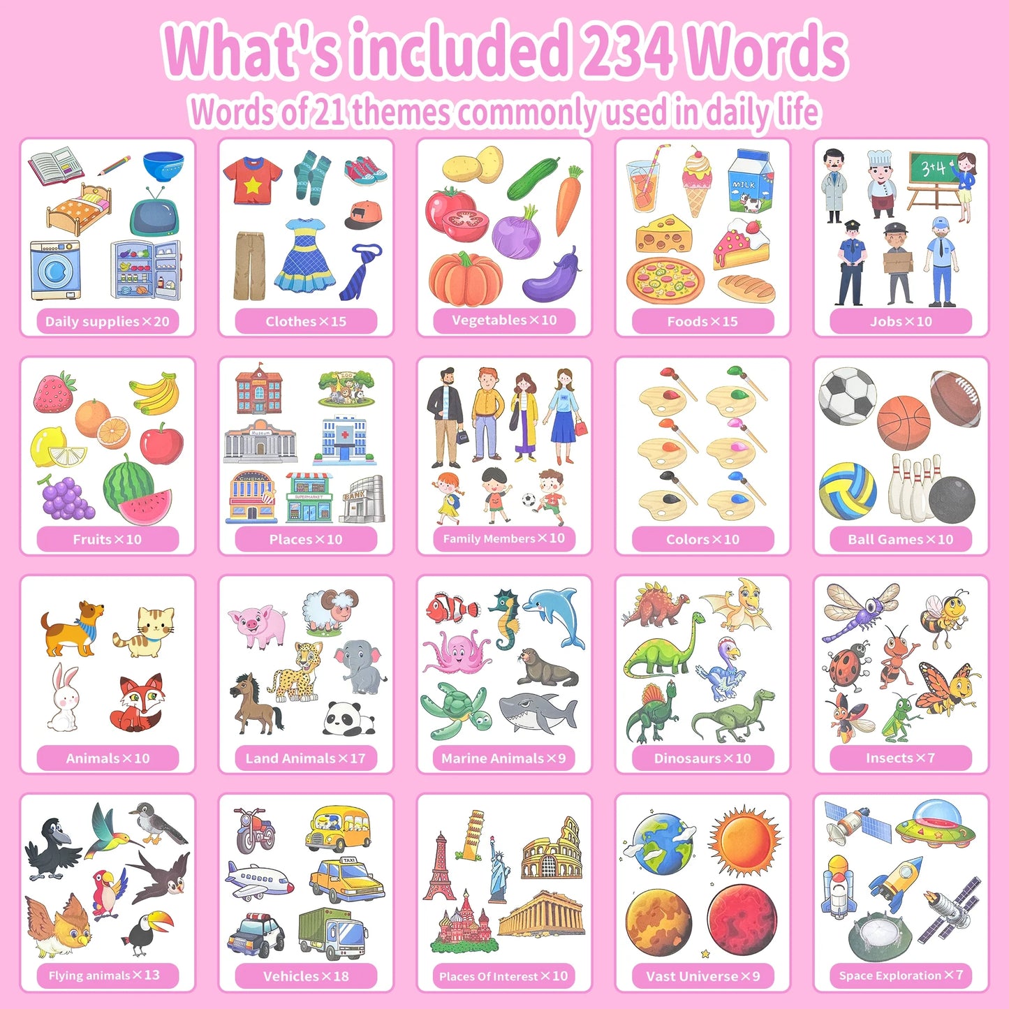 Talking Flash Cards Educational Toys, Preschool Interactive Learning Toys, 1 Pack