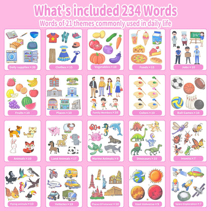 Talking Flash Cards Educational Toys, Preschool Interactive Learning Toys, 1 Pack