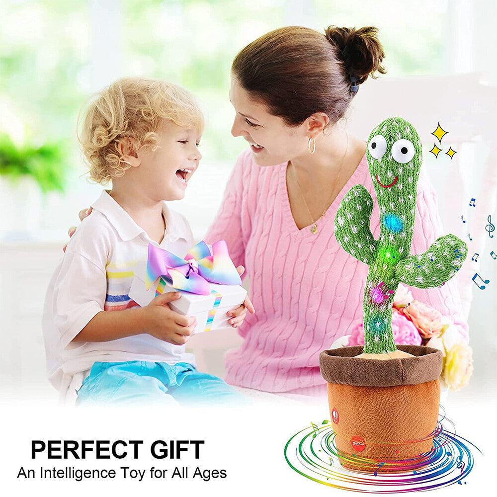 Dancing Cactus Toy | Talking Singing Recording Plush Doll Funny Gift for Kids