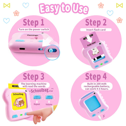 Talking Flash Cards Educational Toys, Preschool Interactive Learning Toys, 1 Pack