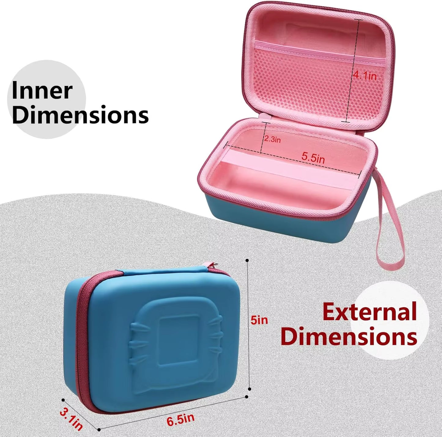 EVA Talking Flash Cards Storage Case Compatible with Qutz/Free to Fly/Ednzion and Other Various Brands Talking Flash Cards