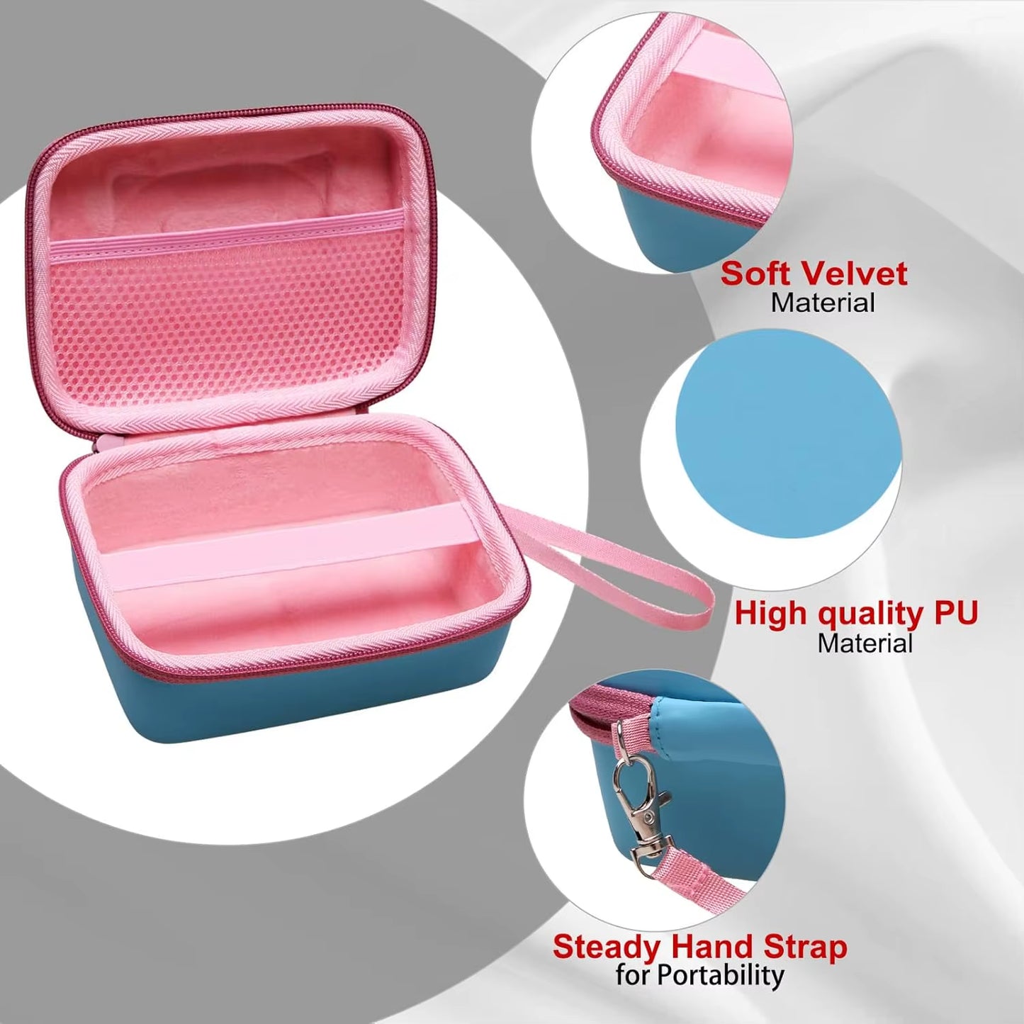 EVA Talking Flash Cards Storage Case Compatible with Qutz/Free to Fly/Ednzion and Other Various Brands Talking Flash Cards